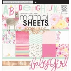 Me & My Big Ideas PADX300 12 x 12 in. Shes So Lovely Single Sided Paper 48 per P