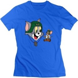 Veronicaortiz Tom And Jerry 2 Gray Image T-shirt Creative Women