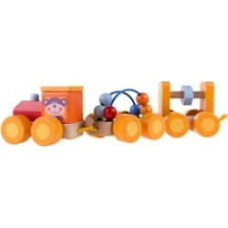 Toy Wooden Train Set 3 Cars Toddler Baby Improve Motor Skills Learning Toy