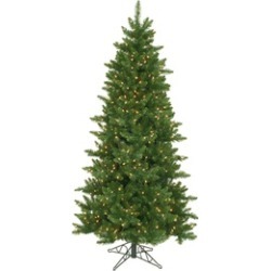 10' Pre-Lit Eastern Pine Slim Artificial Christmas Tree - Clear Lights
