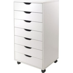 Winsome Halifax Cabinet for Closet/Office, 7 Drawers, White