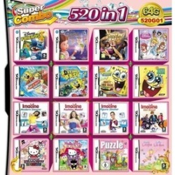 520 in 1 Games Pack Card Super Combo Cartridge for Nintendo DS
