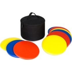 9-Piece Portable Lawn Games Disc Golf Set w/ Carrying Bag - Multicolor