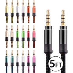 3.5mm AUX AUXILIARY CORD Male to Male Stereo Audio Cable PC iPod MP3 CAR AUDIO