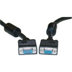 CableWholesale 10H1-20235 SVGA Extension Cable with Ferrites Black HD15 Male