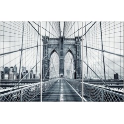 Split Canvas Art Set 12"x24" 3 Pieces Brooklyn Bridge B