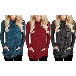 Leo Rosi Women's Marled Athleisure Hoodie Top S-2X