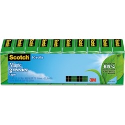 3m Commercial Tape Div. Magic Greener Tape,3/4" X 900",1" Core,10/Pack