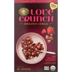 ORGANIC LOVE CRUNCH CEREAL, DARK CHOCOLATE & RED BERRIES ( 6 - 10 OZ )