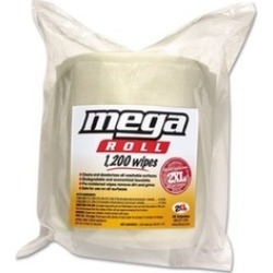 TXL L420 8 x 8 in. Mega Roll Wipes Refill, White - 1200 per Roll, Roll