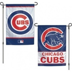 MKW 3208515835 12 x 8 Chicago Cubs Garden Style 2 Sided Flag