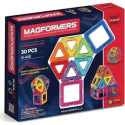 Magformers Standard 30-Pieces Magnetic Building Blocks Set Toys : image Magformers Standard 30-Pieces Magnetic Building Blocks Set Toys