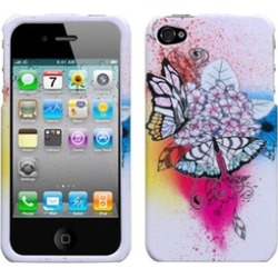Insten Butterfly Paradise Case For iPhone 4 4S