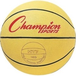 Champion Sports HT74 29.5 in. Weighted Basketball Trainer Yellow - 4.5 lbs