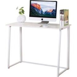 Folding Office Furniture Workstation Laptop Table Computer Desk White Folding Office Furniture Workstation Laptop Table Computer Desk White