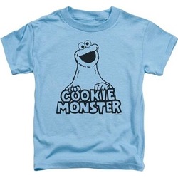 Sesame Street TV Show Vintage Cookie Monster Little Boys Tee