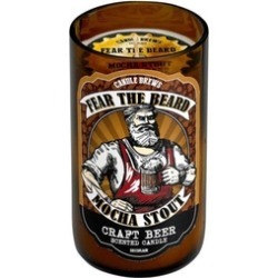 Fear The Beard Mocha Stout Beer Scented Candle Up to 50hr Burn Time