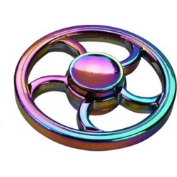 Round Rainbow Fidget Spinner Torqbar Focus Toy