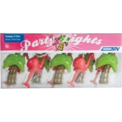 Camco 42662 Flamingos and Palm Tree Party Light, 8'