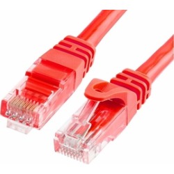 Cmple - CAT 6 500MHz UTP ETHERNET LAN NETWORK CABLE -75 FT Red