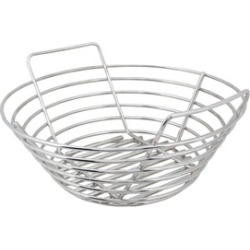 Kick Ash Basket KAB-SM-SS Charcoal Grate, Stainless Steel, Silver