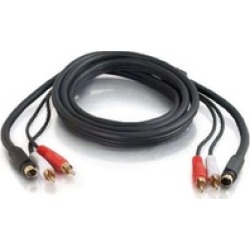 Cables To Go 02310 12ft Value Series S-Video- RCA Audio Cable