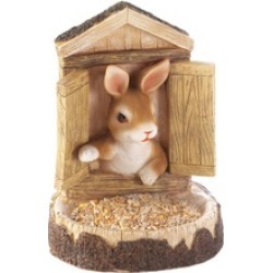 Large Bunny Wall Hanging Bird Feeder