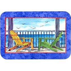 Carolines Treasures Adirondack Chairs Blue Kitchen or Bath Mat