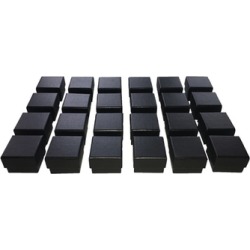 Wholesale Pack of Black Ring Gift Box with Foam and Velvet Insert