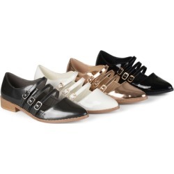 Journee Collection Women's Buckle Shoes. Multiple Options Available