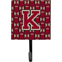 Carolines Treasures CJ1078-KSH4 Letter K Football Garnet & Gold Leash
