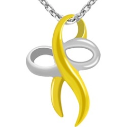 Essence Jewelry Two Tone Sterling Silver Infinity Necklace
