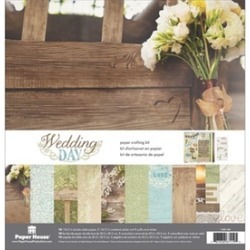 Paper House KTSP1026 12 x 12 in. Wedding Day Paper Craft Kit