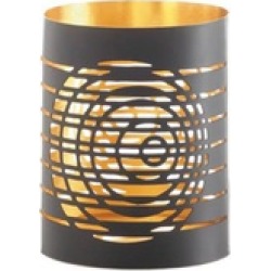 Black Exterior Show Off Golden Interior Omnitude Small Candleholder