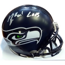 Autographed Jeremy Lane Seattle Seahawks Mini Helmet