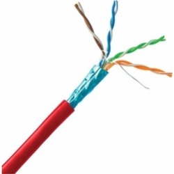 Cable Wholesale 10X6-571TH Bulk Shielded Cat 5e Red Ethernet Cable