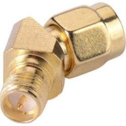 SMA Male to Female 45 Degree Antenna Adapter Gold Plated Connector