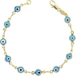 Exquisite Gold Plated for Ladies Greek Eye Tennis Bracelet