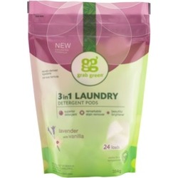 Grab Green 3-In-1 Laundry Detergent Lavender With Vanilla - 24 Count