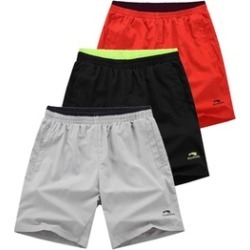 Mens Light Weight GYM Workout Running Solid Sport Shorts