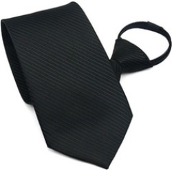 Zipper Tie Men's Commercial Formal Suit Necktie Striped Male Wedding