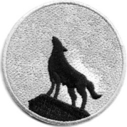 Easy to Use Wolf - Full Moon Embroidered Iron On Patch