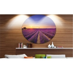 Lavender Field in Provence France' Oversized Landscape Wall Art Print