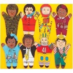 Dexter Educational Toys DEX840W Career 8 Piece Puppet Set - Caucasian