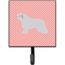 Carolines Treasures BB3615SH4 Spanish Water Dog Checkerboard Pink Leash or Key H