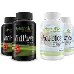 Lyfetrition Probiotics 100 Billion CFU's & /or Mind Power