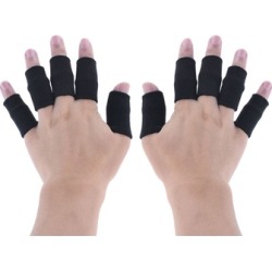 10Pcs Finger Bands Brace Support Sleeve Gym Volleyball Basketball