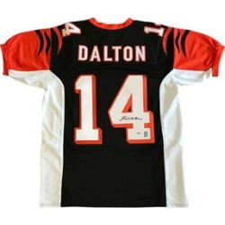 Autographed Andy Dalton Custom Black Jersey