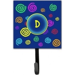 Carolines Treasures CJ1011-DSH4 Letter D Initial Monogram - Blue Swirls Leash Ho