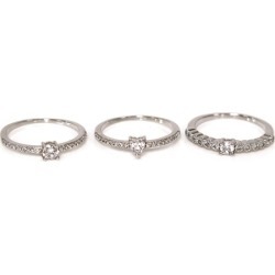 Cubic Zirconia Stackable Pave Rings by Eternally Haute